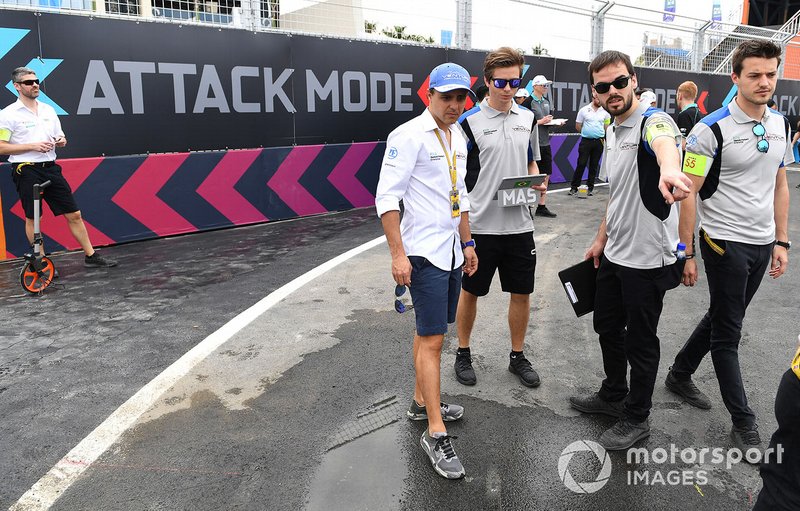 Suasana persiapan E-Prix Sanya