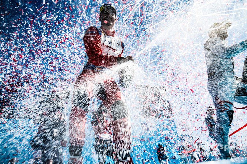 Pascal Wehrlein, Mahindra Racing, celebra