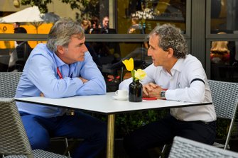 Carlos Sainz Sr ve Alain Prost, Renault F1 Team
