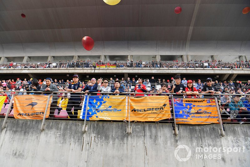 Crowd support for McLaren