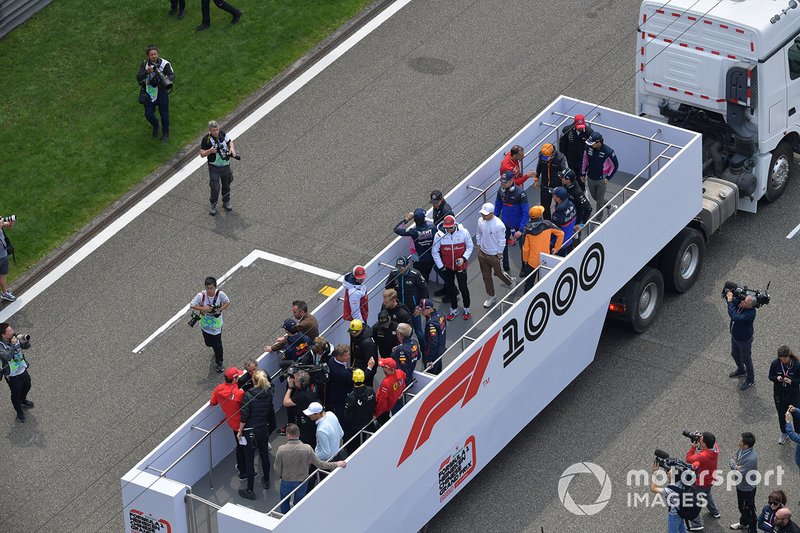 The drivers parade