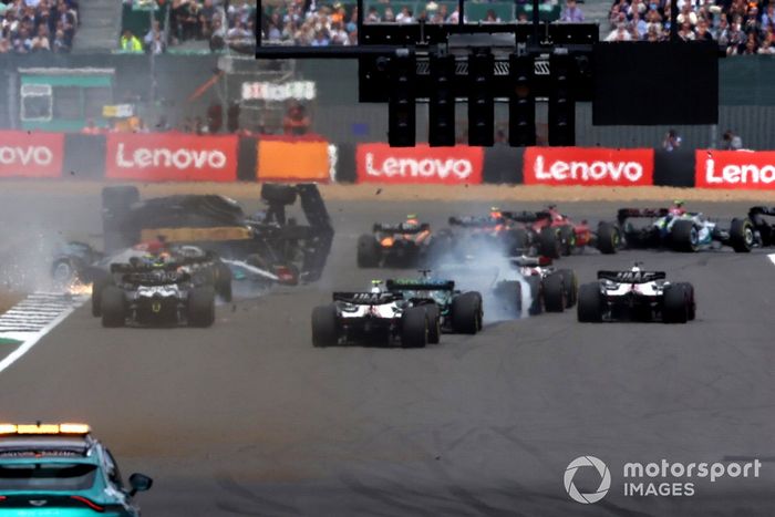 Choque en la arrancada