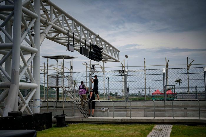 Aspectos de la pista de Mandalika