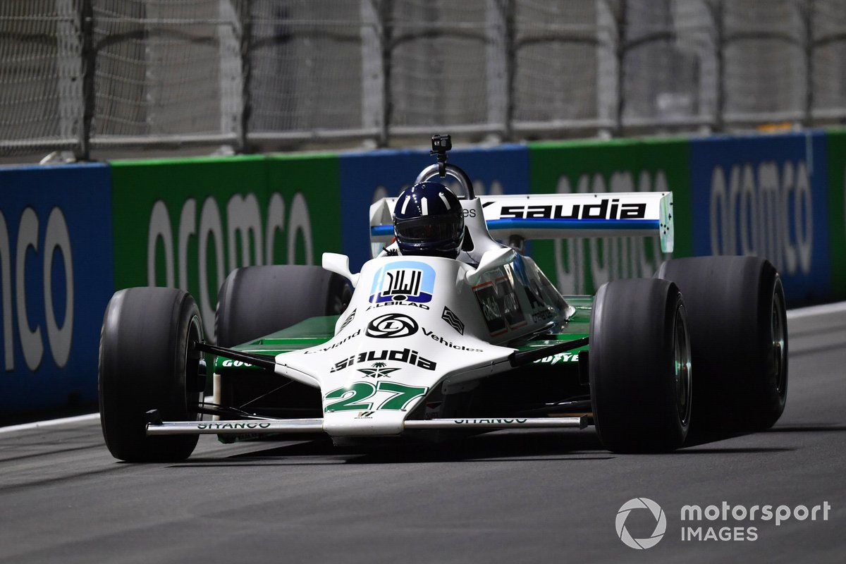 Damon Hill, Sky TV, in a Williams FW07