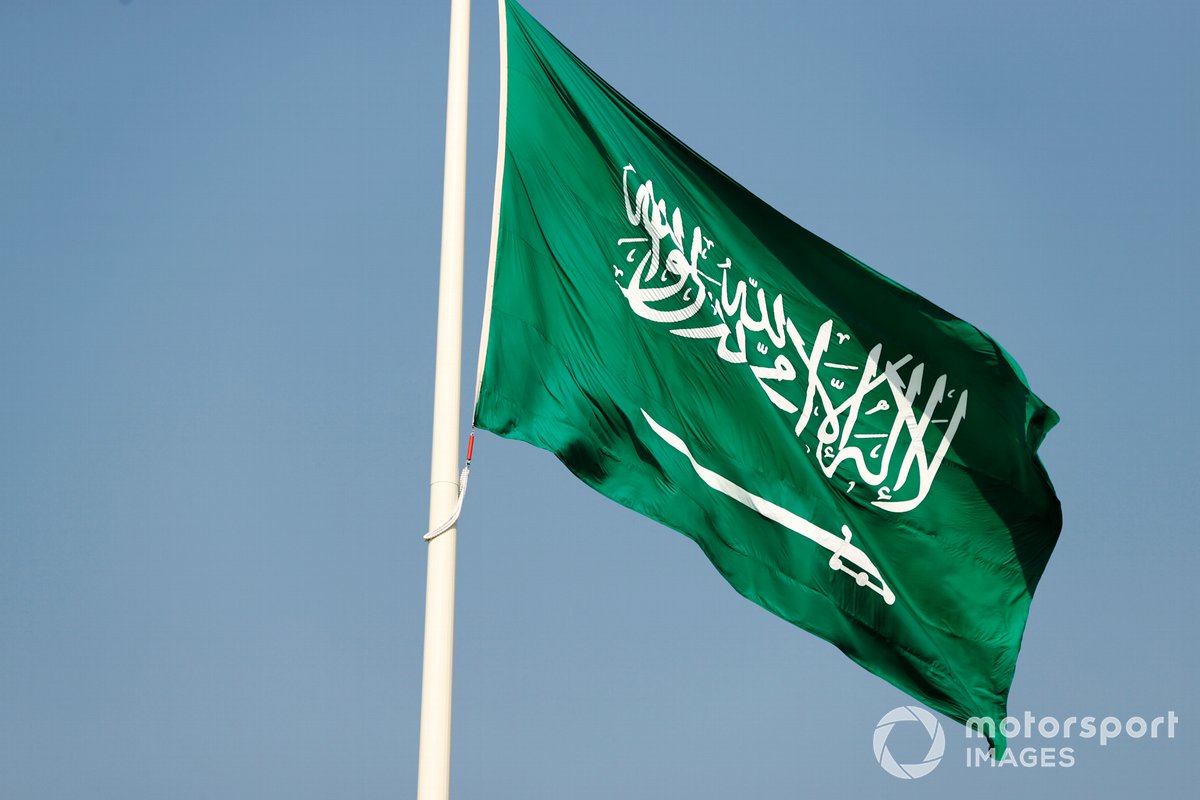 La bandera de Arabia