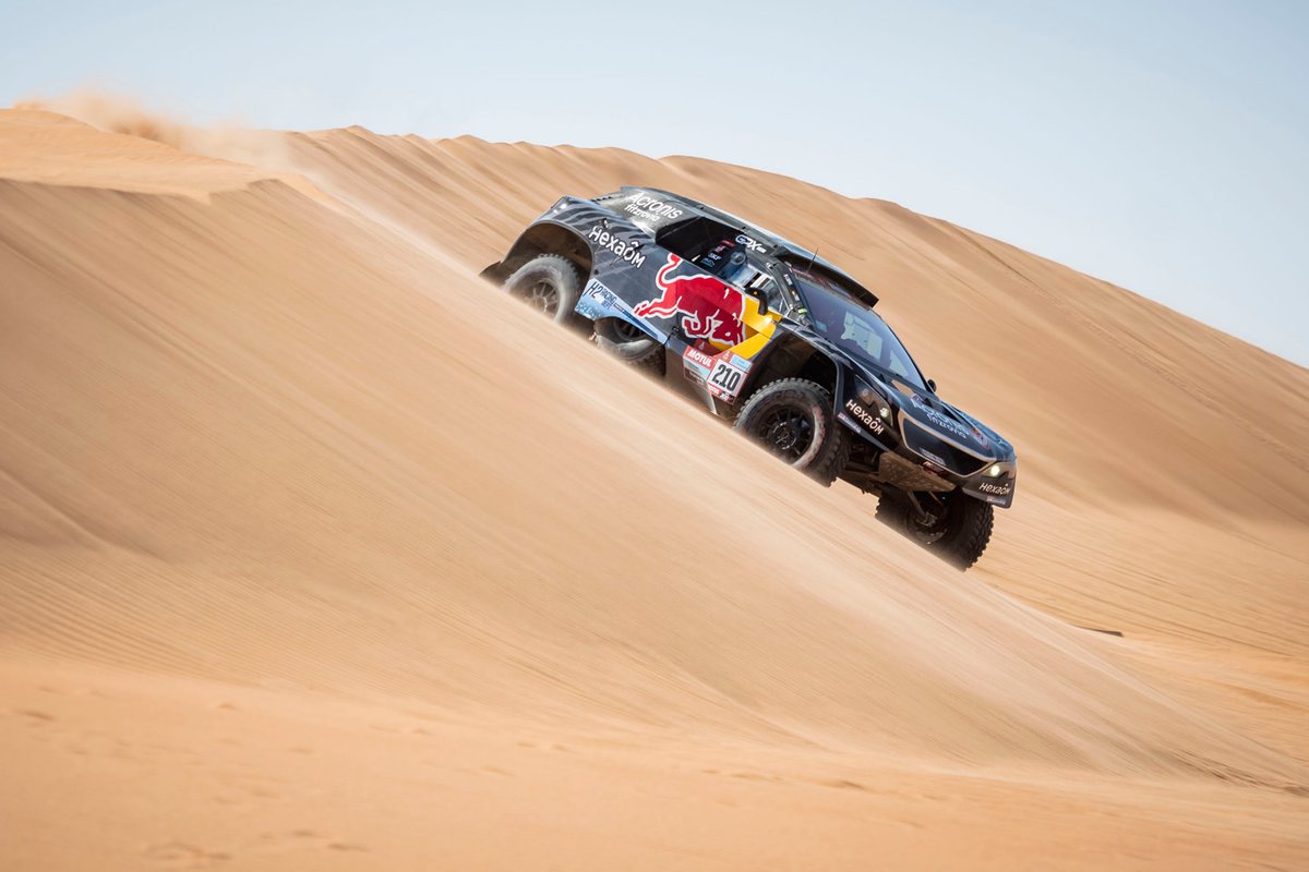 #210 Karman / Hexaom Peugeot: Cyril Despres, Taye Perry