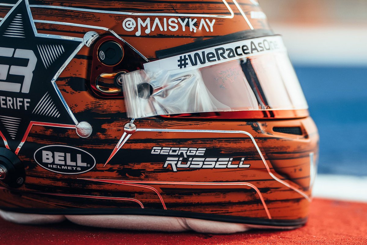 Casque de George Russell, Williams