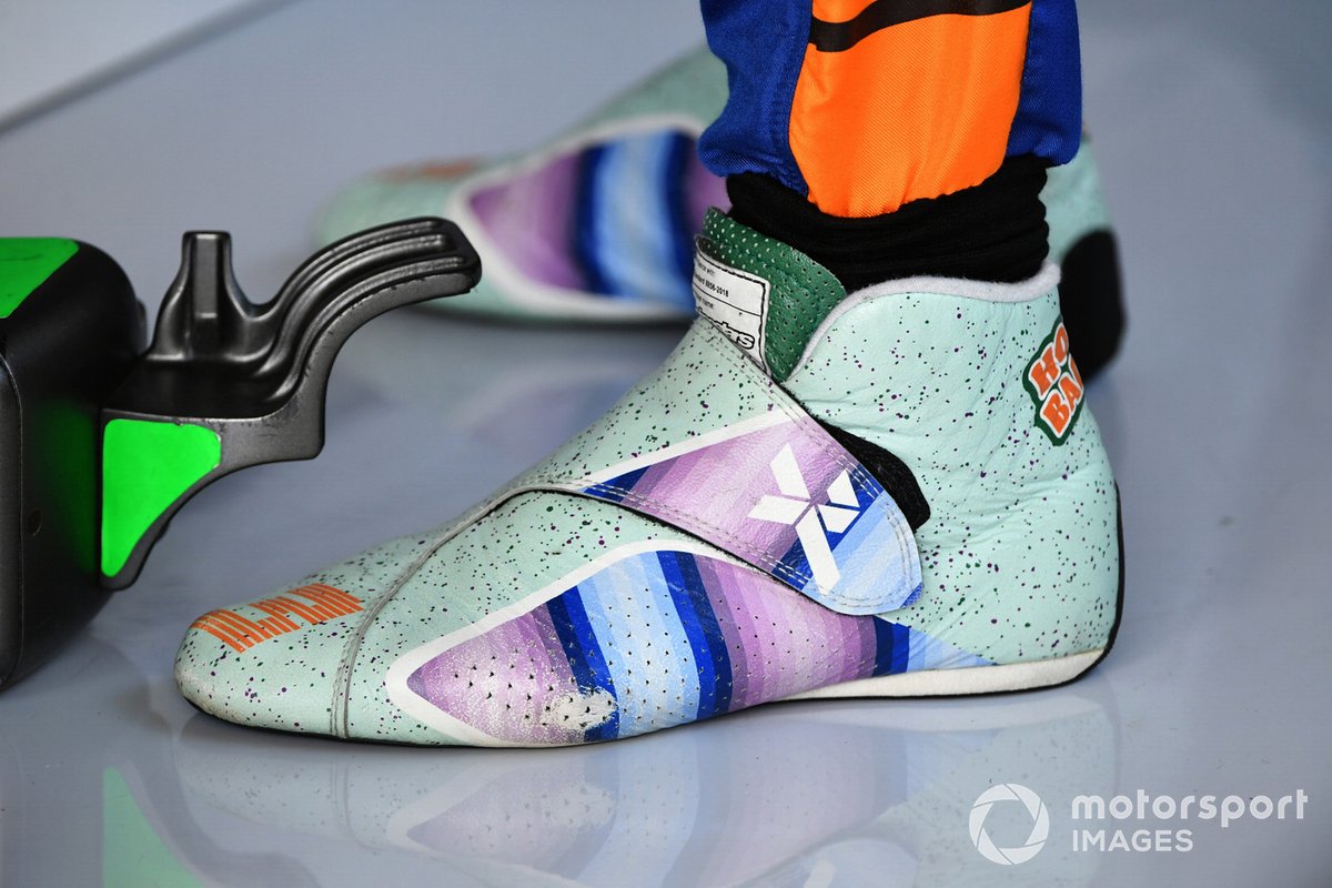 Gli stivali di Daniel Ricciardo, McLaren