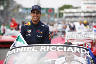 Daniel Ricciardo, Red Bull Racing, on the drivers parade