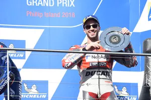 Podium : le troisième, Andrea Dovizioso, Ducati Team