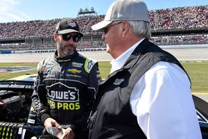 Jimmie Johnson, Hendrick Motorsports, Chevrolet Camaro, mit Rick Hendrick