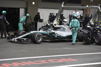 Valtteri Bottas, Mercedes AMG F1 W09 EQ Power+ pit stop