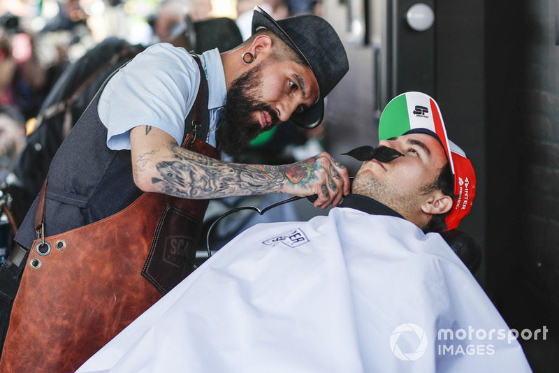 Sergio Perez, Racing Point Force India F1 Team at Movember Foundation