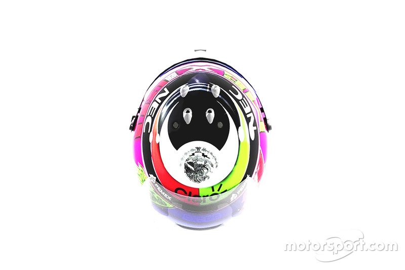 Il casco speciale di Sergio Pérez, Racing Point Force India, per il GP del Messico