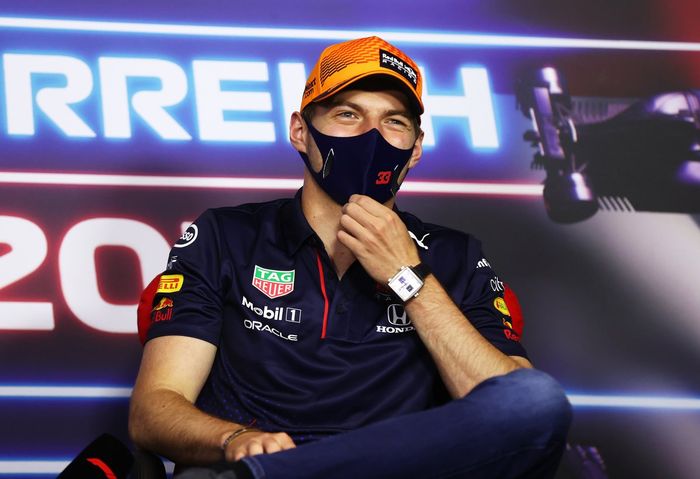 Max Verstappen, Red Bull Racing durante la conferencia de prensa