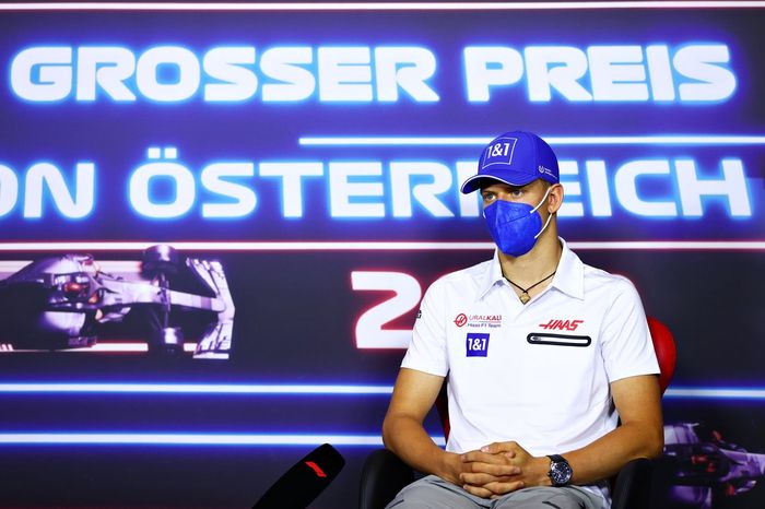 Mick Schumacher, Haas F1 durante la conferencia de prensa