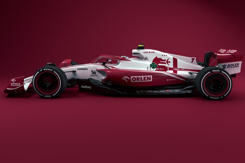 Un boceto del Alfa Romeo Racing F1 para 2022