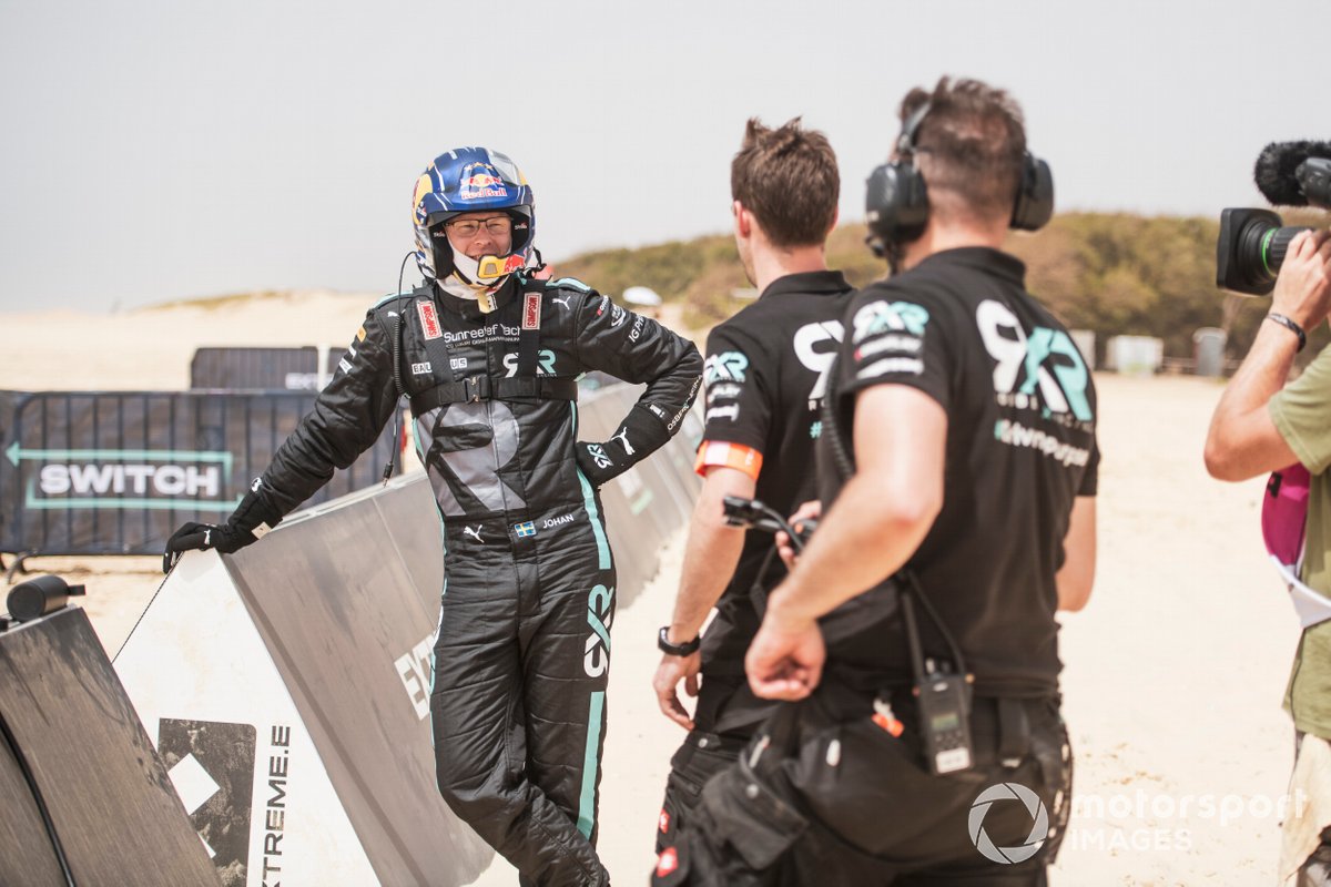 Johan Kristoffersson, Rosberg X Racing, se prepara para el cambio de piloto