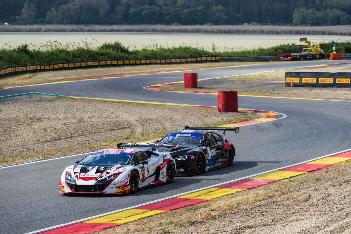 #88 LP Racing, Lamborghini Huracan GT3 Evo: Pietro Perolini, Angelo Negro, Lorenzo Veglia  