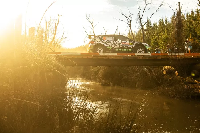 Oliver Solberg, Elliott Edmondson, Toksport WRT Skoda Fabia Evo Rally2