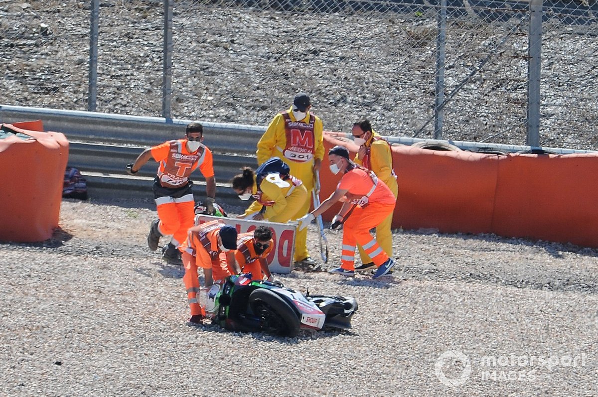 Caída de Jonathan Rea, Kawasaki Racing Team WorldSBK