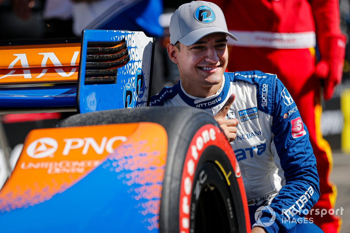 Ganador de la pole Alex Palou, Chip Ganassi Racing Honda