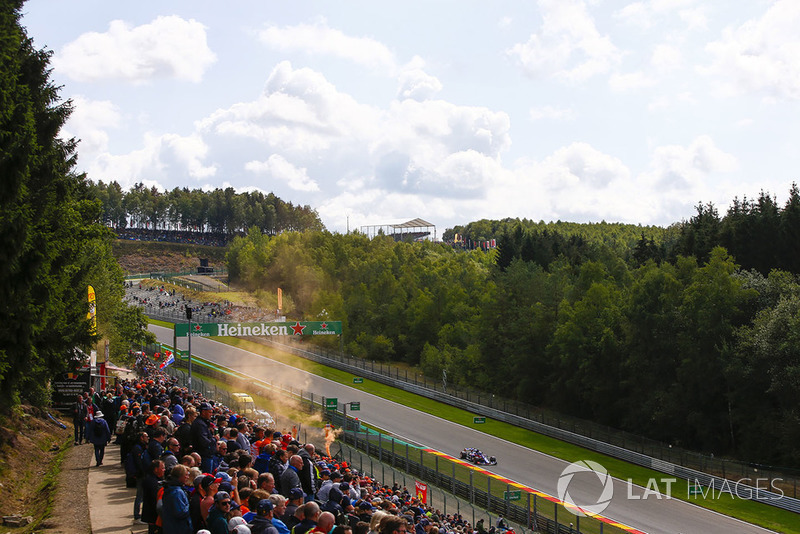 Brendon Hartley, Toro Rosso STR13, y fans holandeses