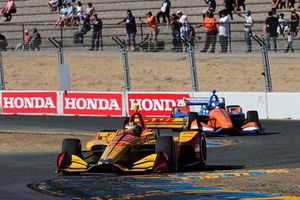 Ryan Hunter-Reay, Andretti Autosport Honda, Scott Dixon, Chip Ganassi Racing Honda