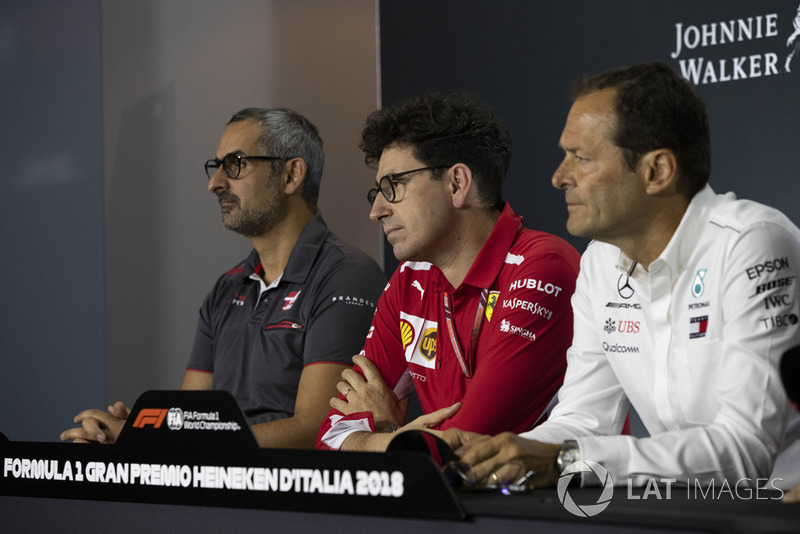 Ben Agathangelou, Haas F1 Team, Mattia Binotto, Ferrari ve Aldo Costa, Mercedes AMG F1 ve Simone Resta