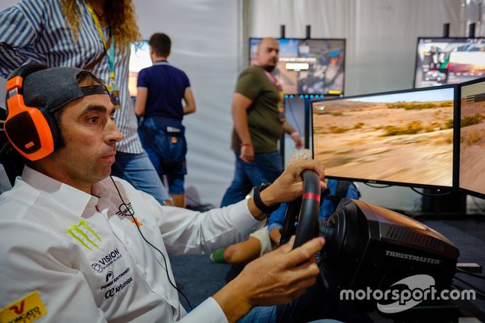 Nani Roma en la presentación de 'Dakar 18'