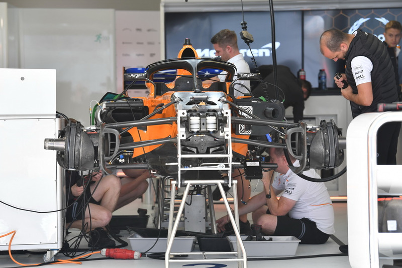 McLaren MCL33 in the garage