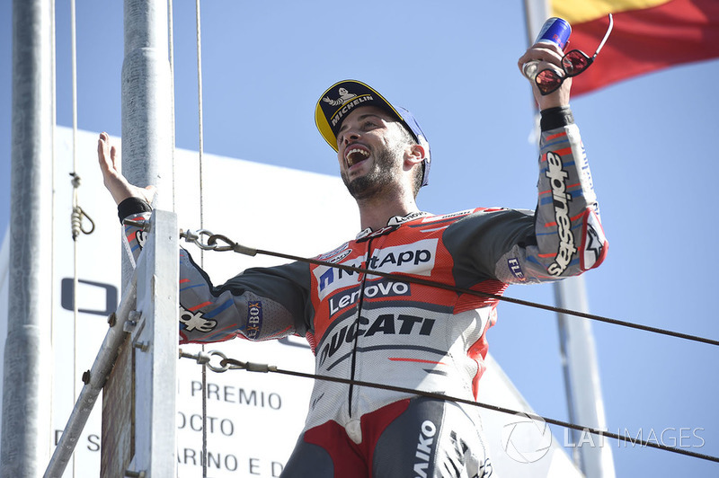 Podio: Ganador, Andrea Dovizioso, Ducati Team