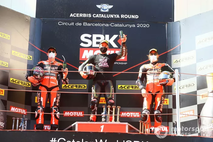 Scott Redding, Aruba.it Racing Ducati, Jonathan Rea, Kawasaki Racing Team, Chaz Davies, ARUBA.IT Racing Ducati