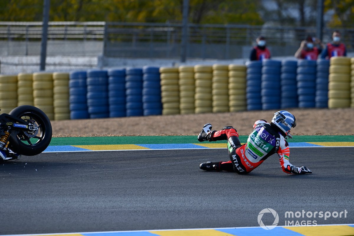 Caída de Mattia Casadei, Ongetta SIC58 Squadracorse