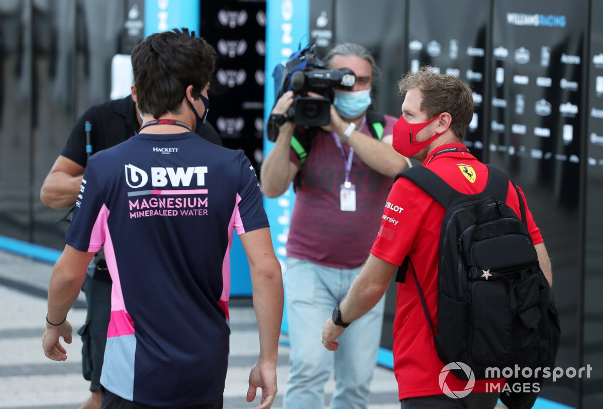 Sebastian Vettel, Ferrari e Lance Stroll, Racing Point