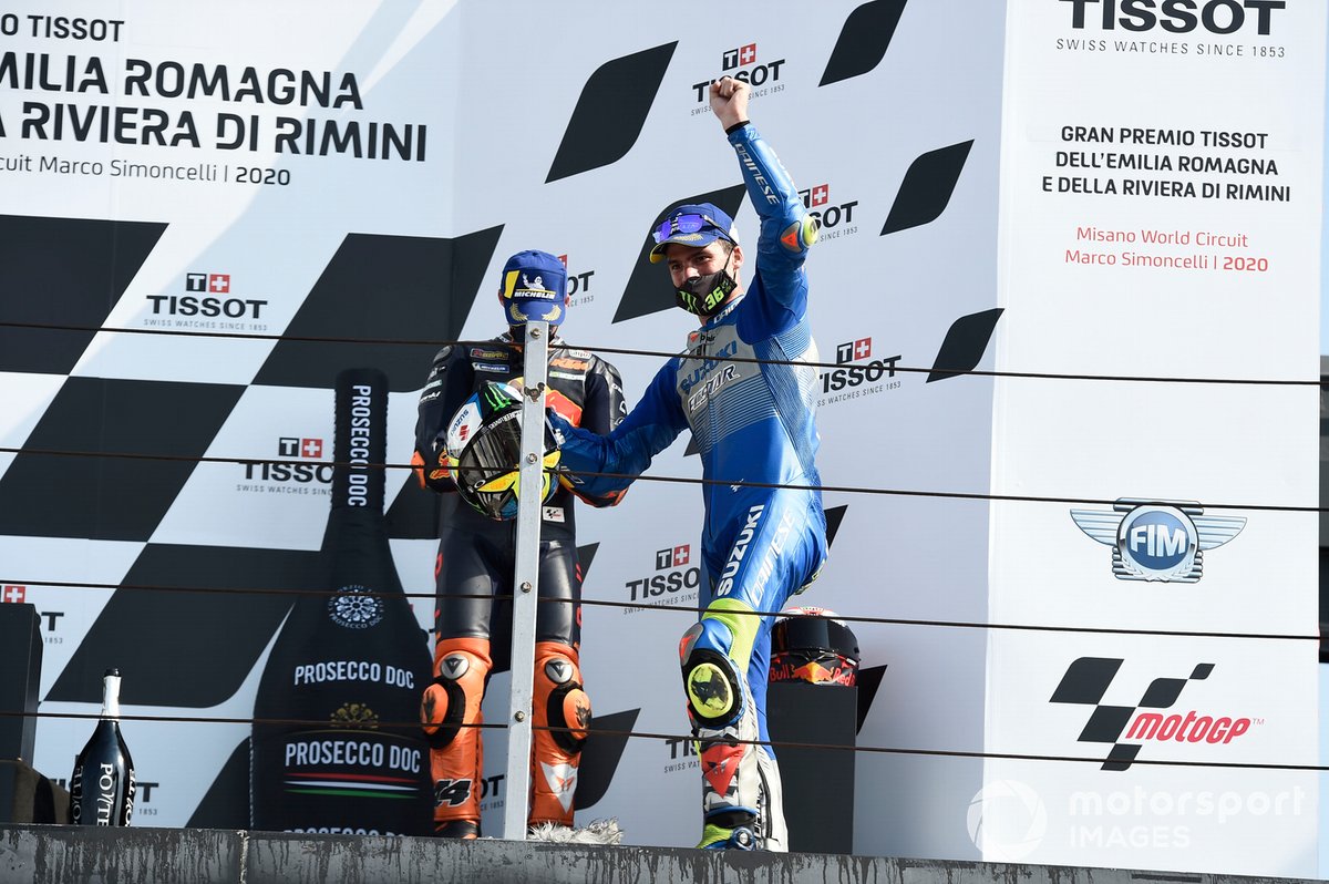 Podio: segundo lugar Joan Mir, Team Suzuki MotoGP