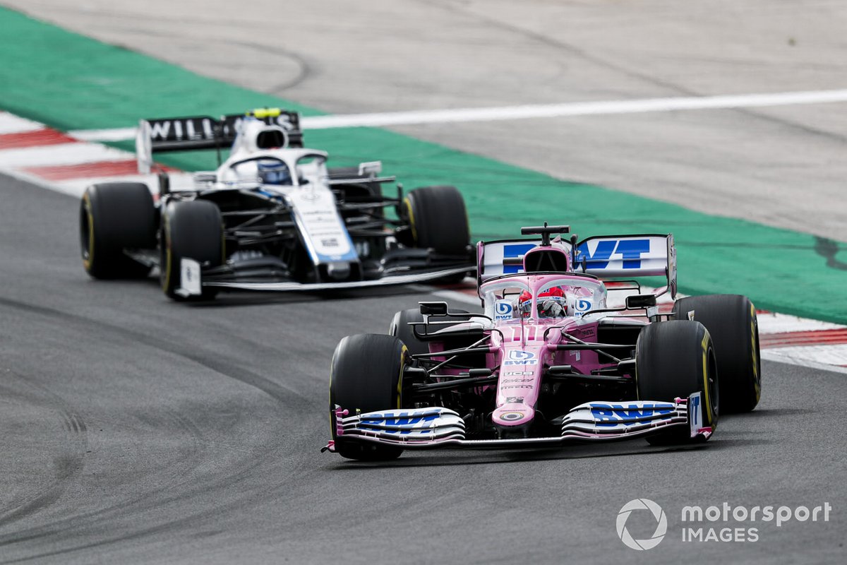 Sergio Pérez, Racing Point RP20, Nicholas Latifi, Williams FW43