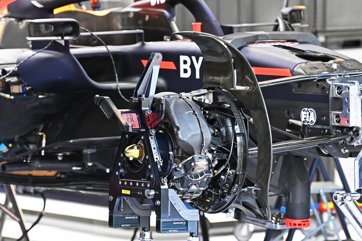 Detalle del tambor de freno del Red Bull Racing RB18