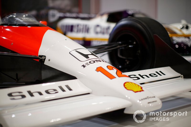 Nose detail on Ayrton Sennas McLaren MP4/4