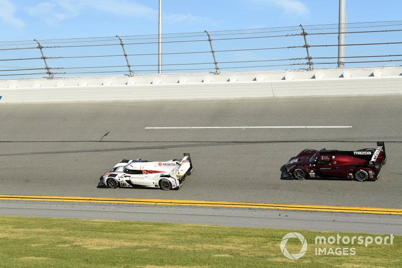 #77 Mazda Team Joest Mazda DPi, DPi: Oliver Jarvis, Tristan Nunez, Olivier Pla, #55 Mazda Team Joest Mazda DPi, DPi: Jonathan Bomarito, Harry Tincknell, Ryan Hunter-Reay