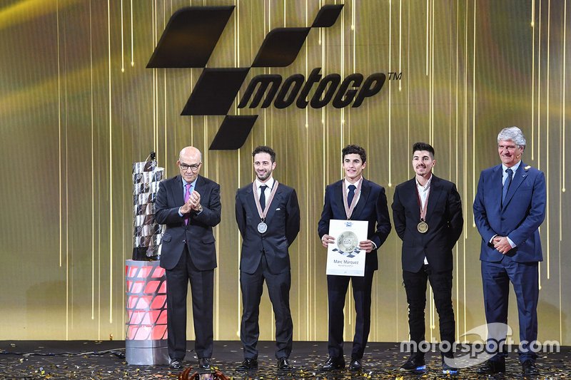 Les trois premiers pilotes en MotoGP
