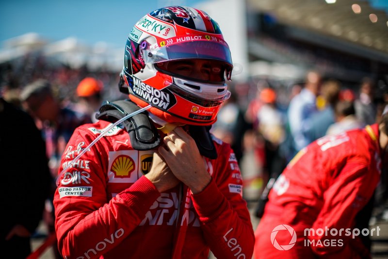 Charles Leclerc, Ferrari SF90, on the grid