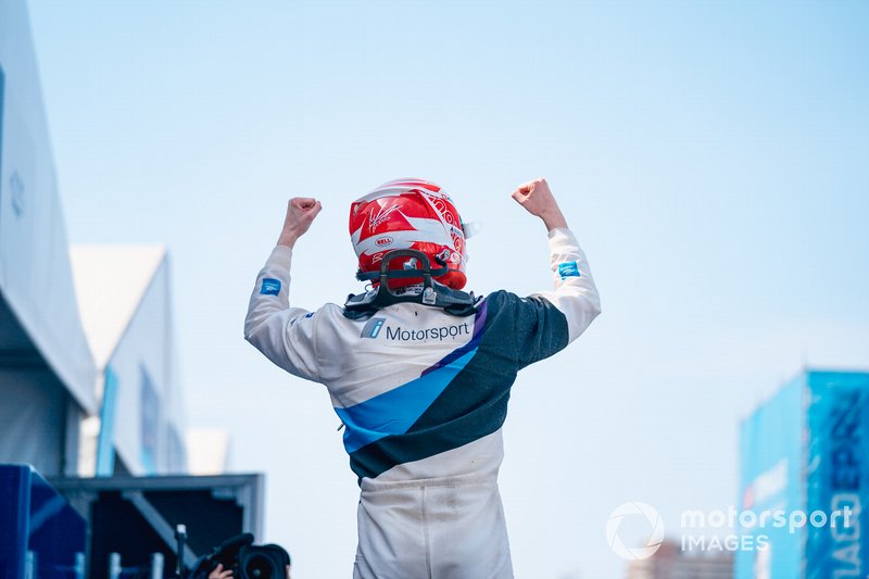 Race winner Maximilian Günther, BMW I Andretti Motorsports celebrates in parc ferme