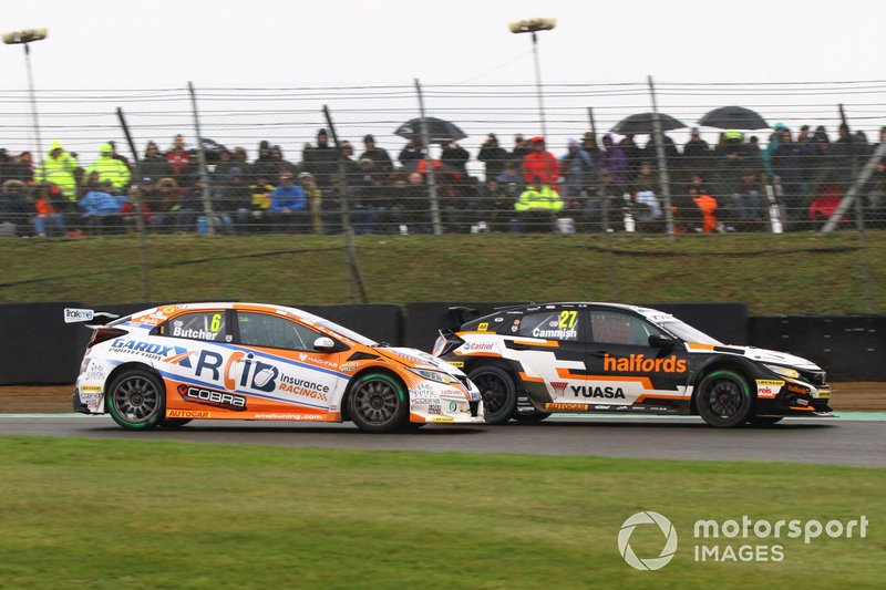 Dan Cammish, Halfords Yuasa Team Dynamics Honda Civic, Rory Butcher, AmD Tuning Honda Civic