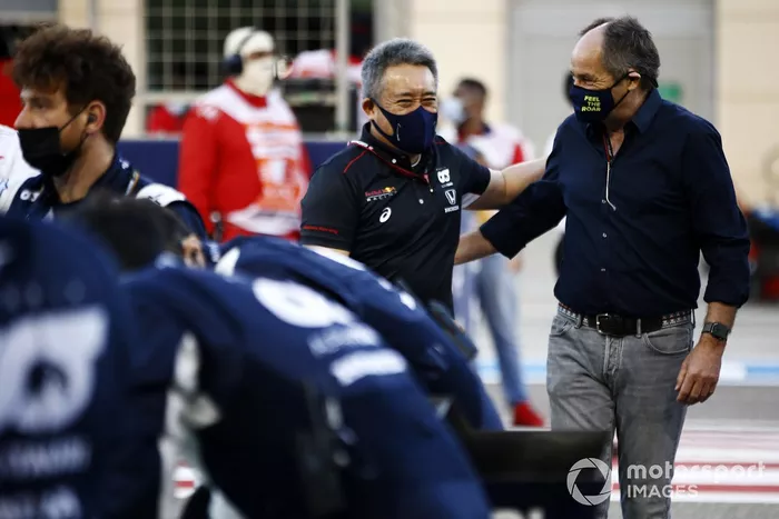 Masashi Yamamoto, director general de Honda Motorsport, y Gerhard Berger, presidente de ITR