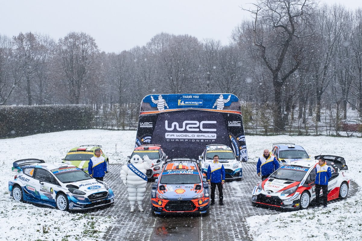 Rally cars with Michelin