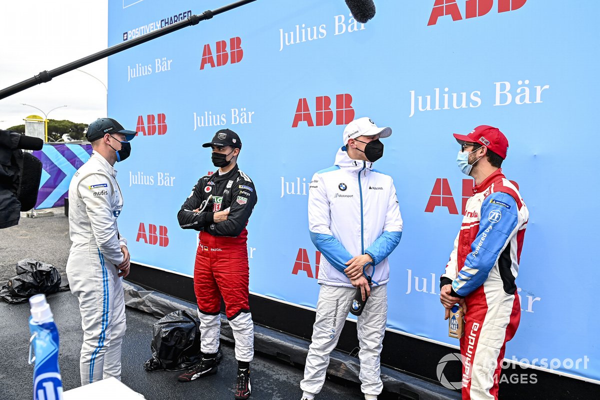 Stoffel Vandoorne, Mercedes Benz EQ, Pascal Wehrlein, Tag Heuer Porsche, Maximilian Guenther, BMW I Andretti Motorsport, Alexander Sims, Mahindra Racing
