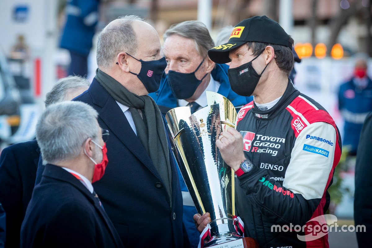 Albert II, Prince de Monaco avec Sébastien Ogier, Toyota Gazoo Racing