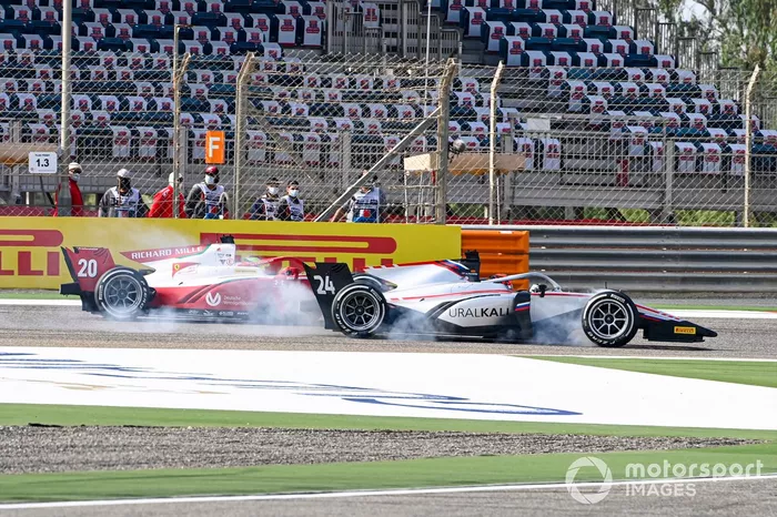 Nikita Mazepin, Hitech Grand Prix y Mick Schumacher, Prema Racing 