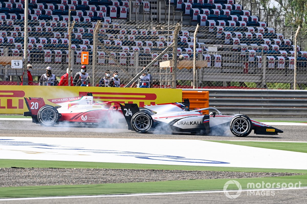 Nikita Mazepin, Hitech Grand Prix y Mick Schumacher, Prema Racing